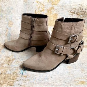 ALDO Buckle Pointed Toe Booties Size 8
